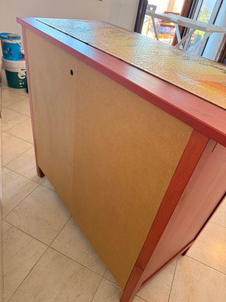 Cassettiera IKEA Hamnes rossa