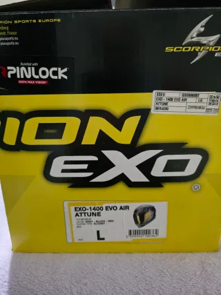 Casco Scorpion 1400 Negro/Plata