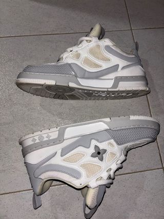 Zapatillas Louis Vuitton Skate Grises y Blancas