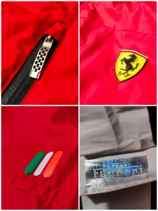 Cortavientos/ chubasquero y gorra Ferrari