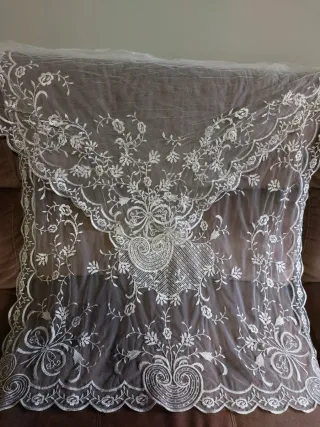 Manteletas Fallera  Plata