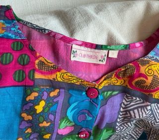 Abito estivo patchwork colorato taglia 46