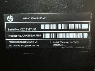HP Pro 3500 i5 16GB RAM 480GB SSD