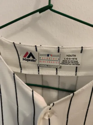 Camiseta Yankees NY Majestic Talla 14/16 Tanaka 19