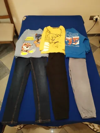 Conjunto Ropa Niños Paw Patrol, Batman, Spiderman