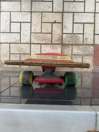 Patineta vintage con diseño de gato