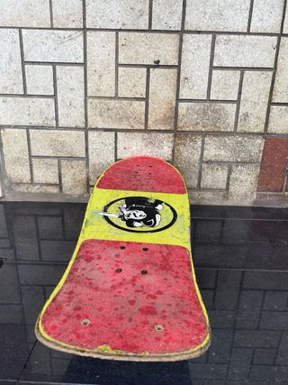 Patineta vintage con diseño de gato