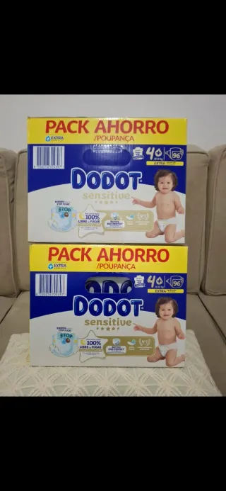 Pack 2 Caixas Dodot Sensitive T4+