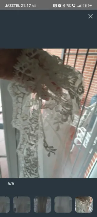 Vestido de Novia Pronovias Talla S/M.Velo y cancan