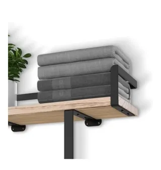 Estantería de pared madera y metal