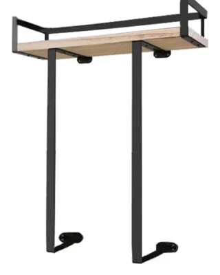 Estantería de pared madera y metal