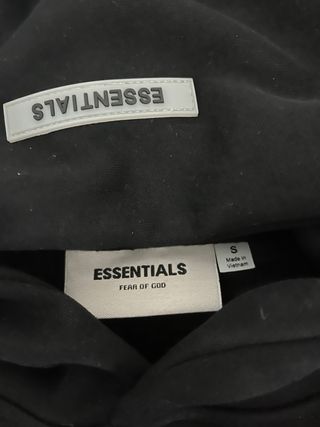 Sudadera Essentials Negra de hombre