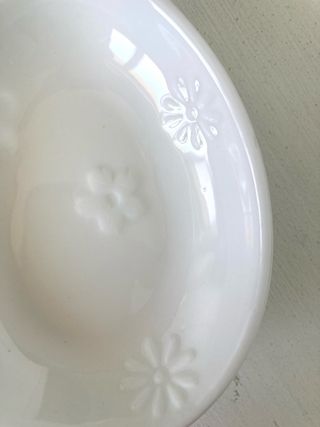 Portaoggetti ceramica coniglietto fiori