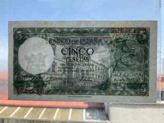 ºoO billete 5 pesetas 1954 - España