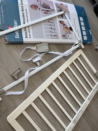 Barra protectora madera blanca BabyDan