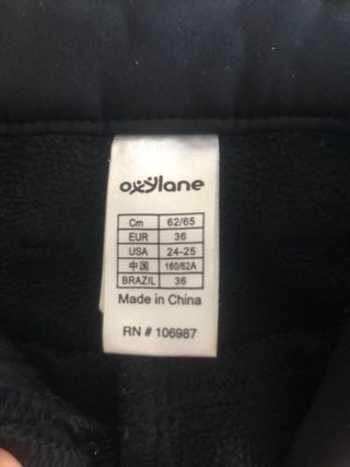 Pantalón Montaña Nieve Invierno Mujer Negro