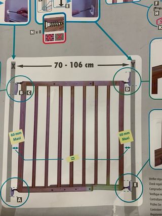 Barandilla de seguridad madera