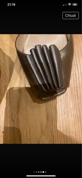 Scarpe Prada marroni con fiocco