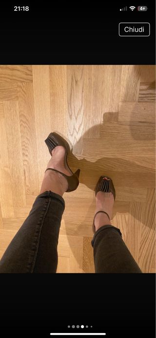 Scarpe Prada marroni con fiocco