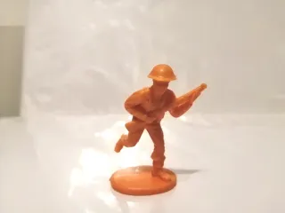 Soldatini di plastica con bandiera - Vintage 80