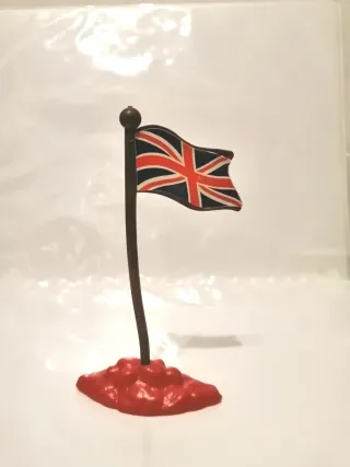 Soldatini di plastica con bandiera - Vintage 80