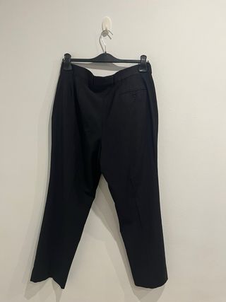 Pantalón Zara Pinstripe Negro Talla XL