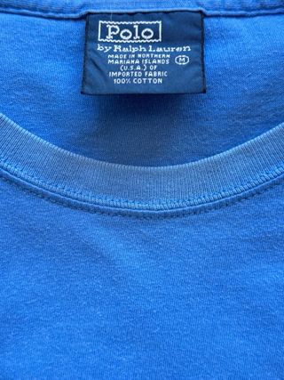 T-shirt Polo Ralph Lauren azul tamanho M