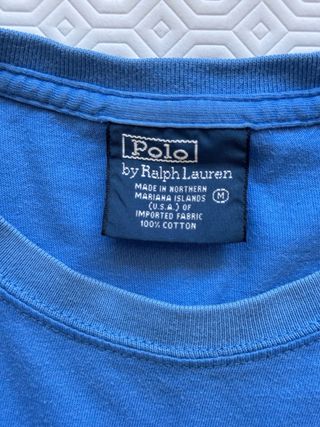 T-shirt Polo Ralph Lauren azul tamanho M