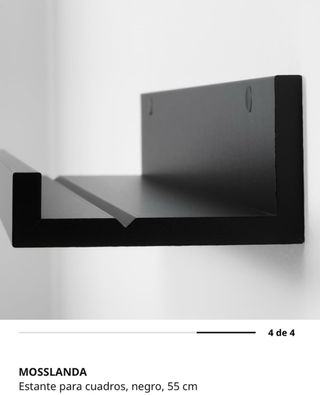 Estantería Negra Ikea Mosslanda