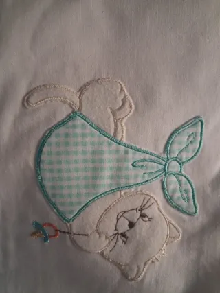 Sábanas de verano para cuna con gatito