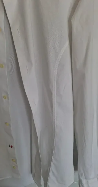 Camicia Nava uomo collo alla coreana bianca