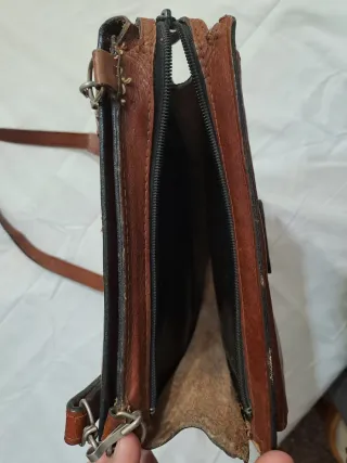 Cartera retro piel portadocumentos