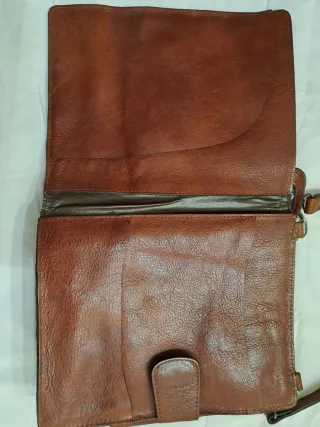 Cartera retro piel portadocumentos