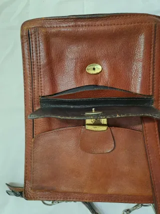 Cartera retro piel portadocumentos