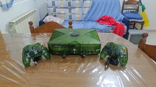 Xbox Clásica green traslucent +2tb + smartXX, etc