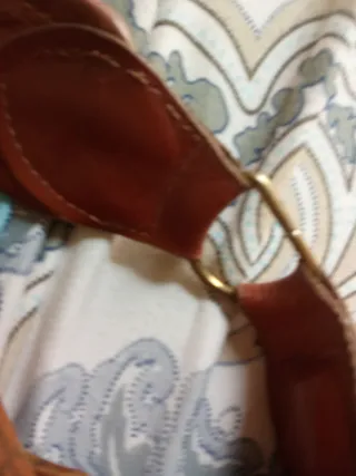 Bolso grande de cuero marrón