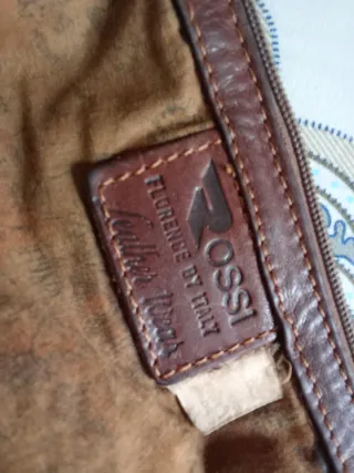 Bolso grande de cuero marrón