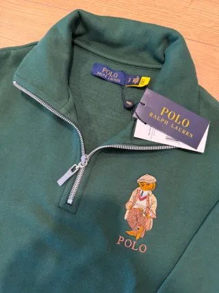 Jersey cuello alto Polo Ralph Lauren Bear Verde