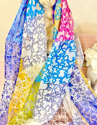 Pañuelo estampado multicolor