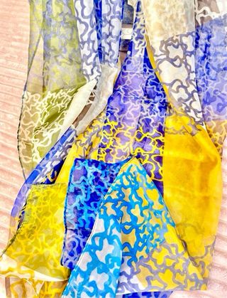 Pañuelo estampado multicolor