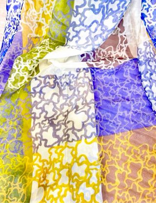 Pañuelo estampado multicolor