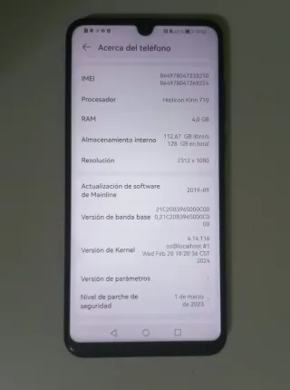 Huawei P30 lite 128GB Negro con funda y caja
