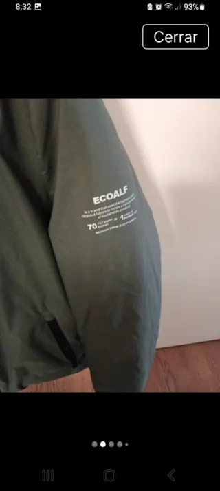 Abrigo acolchado Ecoalf verde