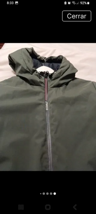 Abrigo acolchado Ecoalf verde