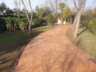 Pavimento impreso de hormigón