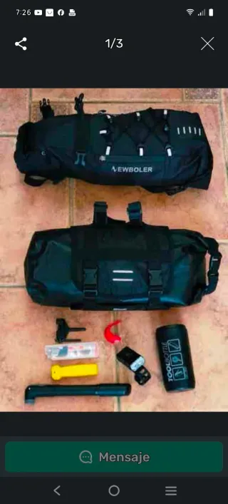 Bolsa Manillar y Sillín Bikepacking