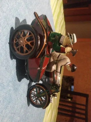 Réplica Juguete Hojalata Motociclista.
