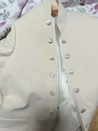 Traje de Novio Beige Talla L (54 Americana)