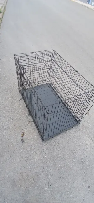 Jaula para perro negra