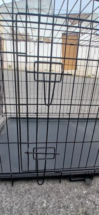 Jaula para perro negra